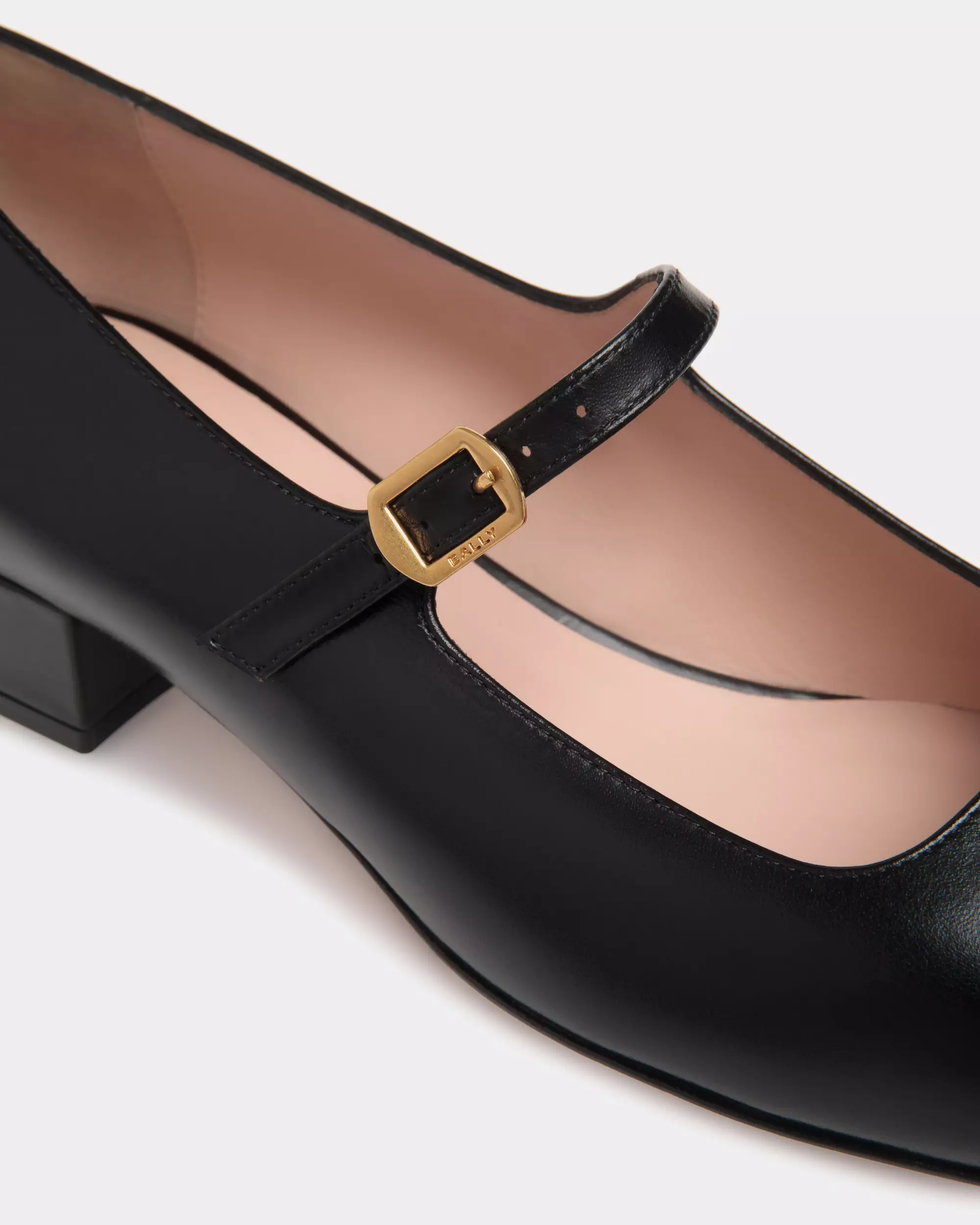 Ballyrina Pump Leather Heels - Black