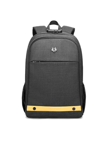 midzone black MIDZONE Unisex Anti-Theft Lock Waterproof 15.6" Laptop Backpack - Black MZGB00375 32F03AC5991661GS_1