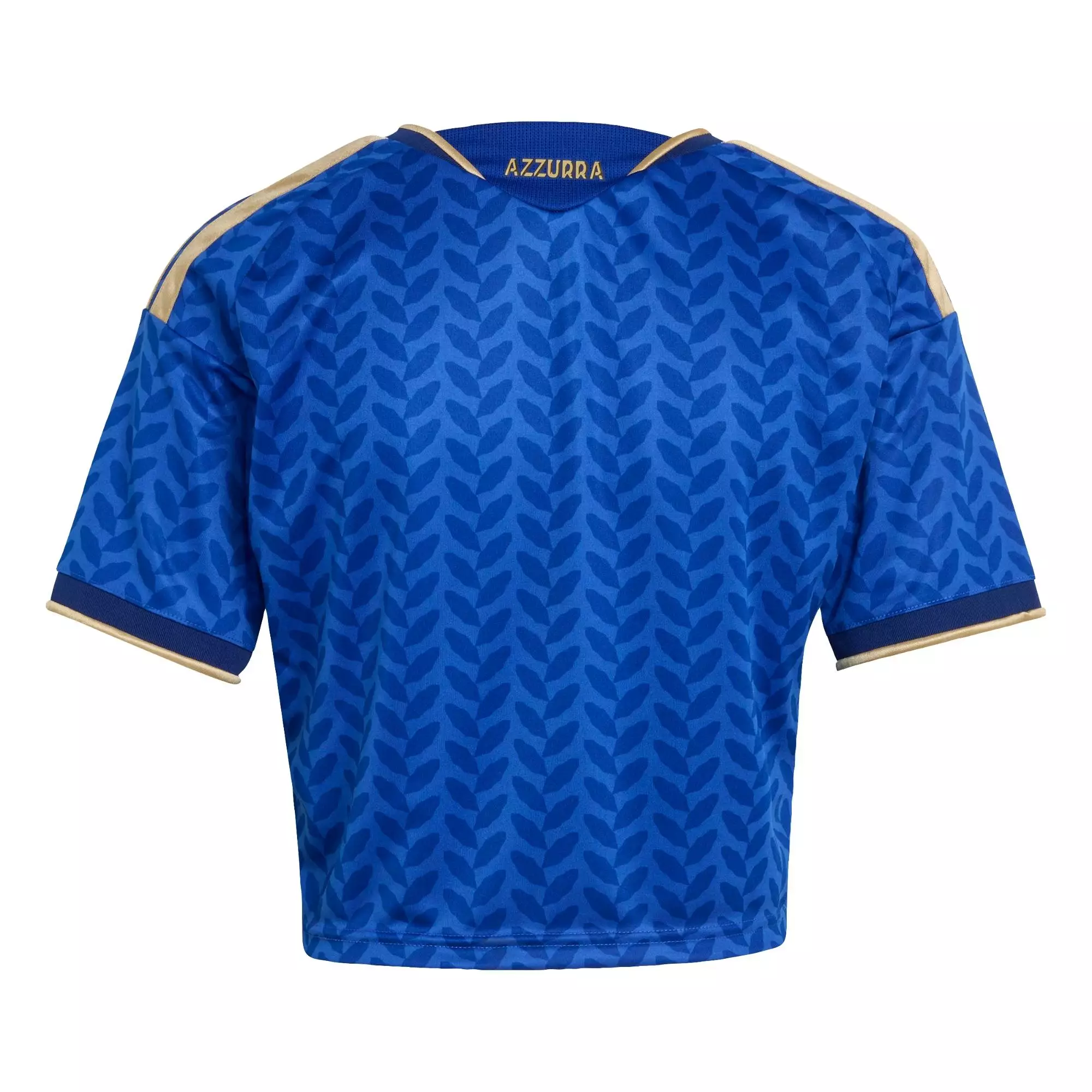 Football Italy 26 Home Cropped Jersey Women Blue KE8081