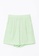LC WAIKIKI green Elastic Waist Comfortable Fit Plain Women's Shorts 72E8AAA20378DCGS_5