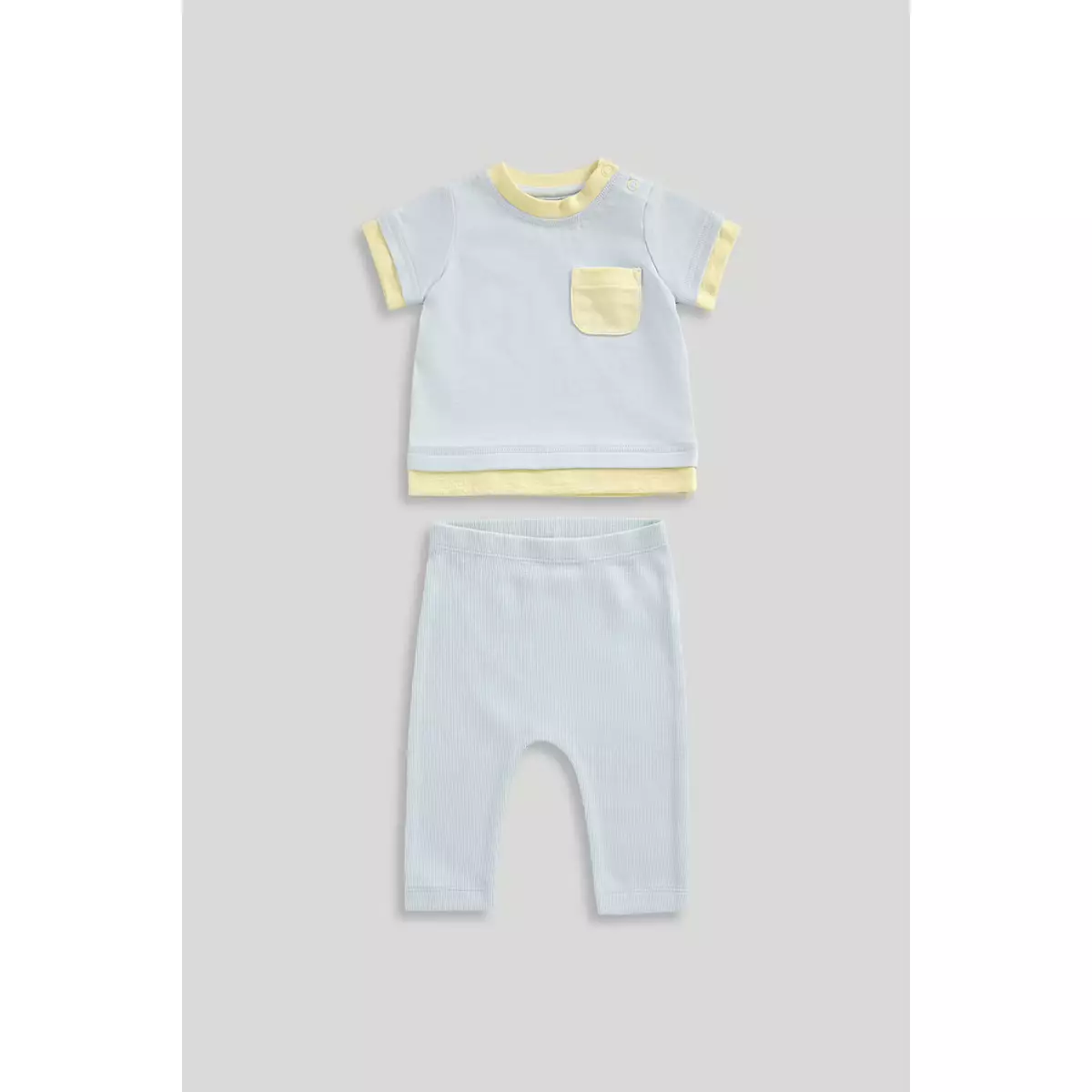 Mothercare T-shirt and Leggings Set - Set Pakaian Bayi Laki-laki (Biru)