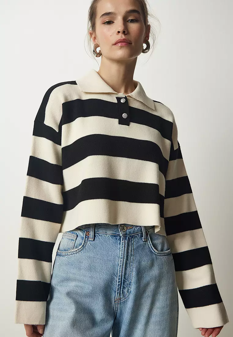 Stripe Crop Sweater