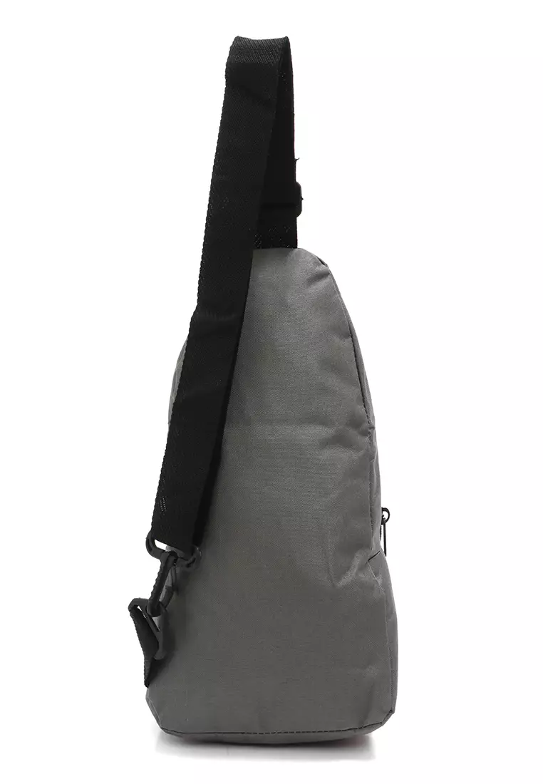 Roger Slingbag Casual Pria Desain Simple Large Storage Material Canvas ORIGINAL - Grey