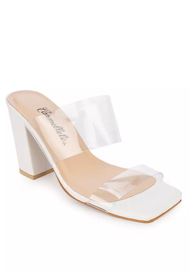 Vinyl High Heeled Slide