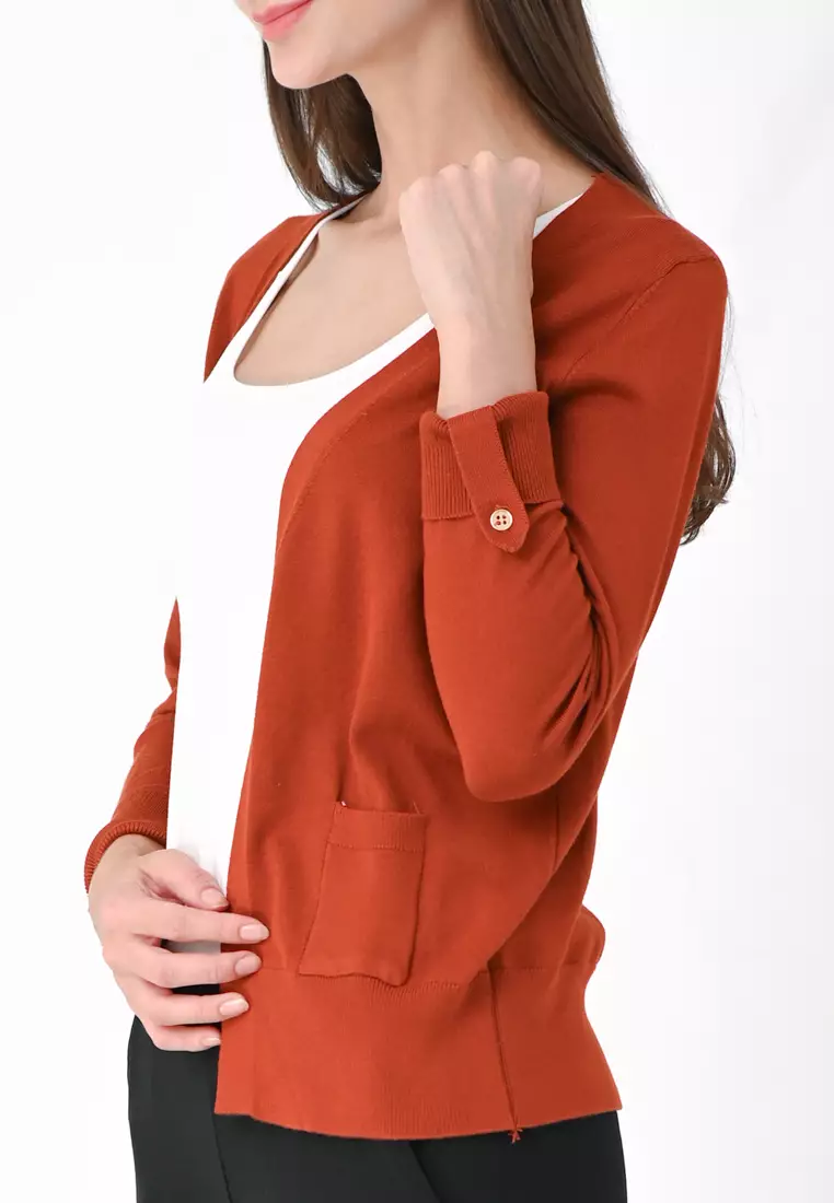 短款针织开衫