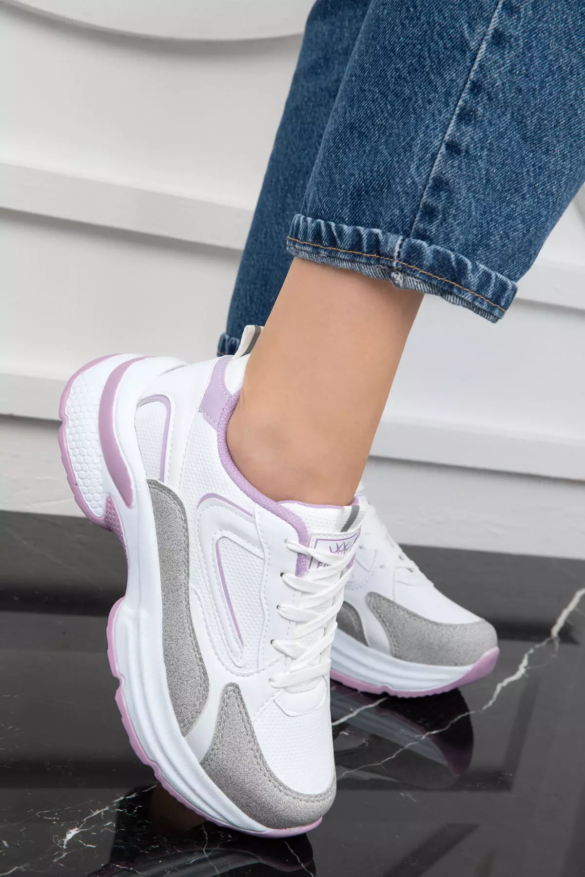 Women's Sneakers - Ice, White and Lilac 19686