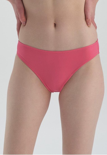 DAGİ pink Fuchsia Bikini Bottom, Solid, Mid Rise, Beachwear for Women 268E3USA06F8BBGS_1