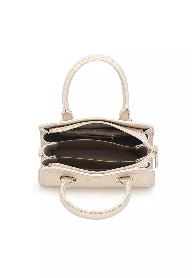 Women's Top Handle Bag / Sling Bag / Crossbody Bag / Shoulder Bag (手拿袋 / 斜孭袋 / 單肩包) - 米黃色
