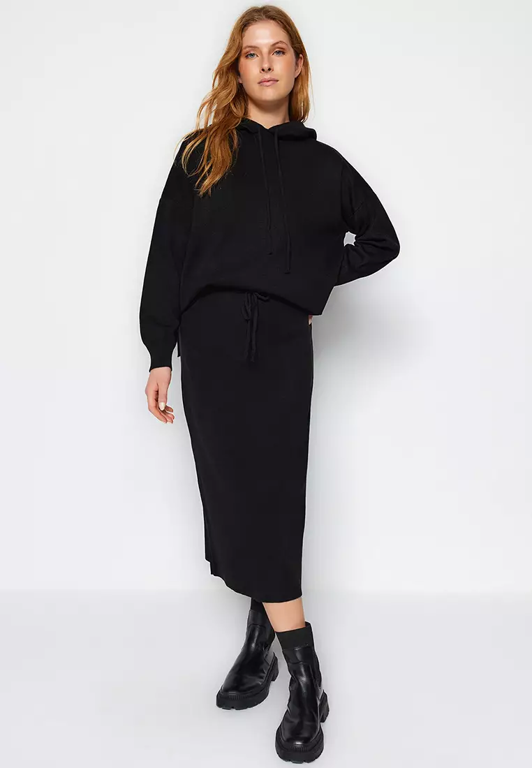 Hoodie skirt set sales