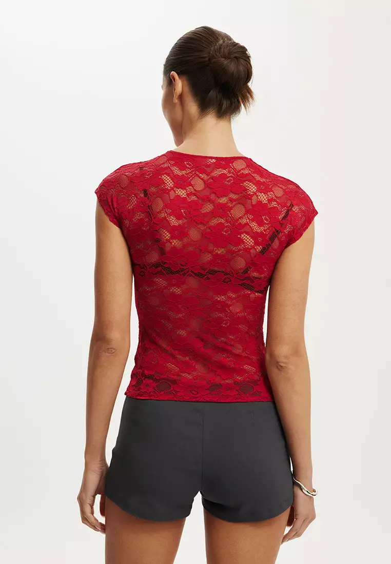 Asha Mesh Short Sleeve Tee