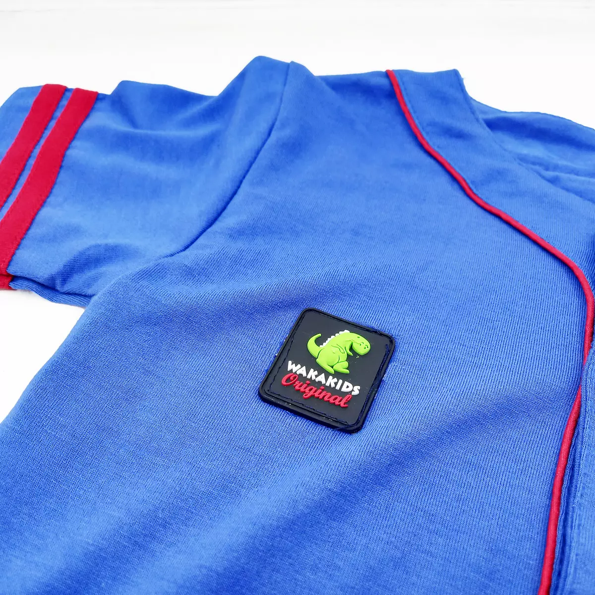 Wakakids Atasan Kaos Jersey Baju Baseball Anak Laki Laki Usia 1 Tahun Hingga 7 Tahun 3919 WKATS Merah