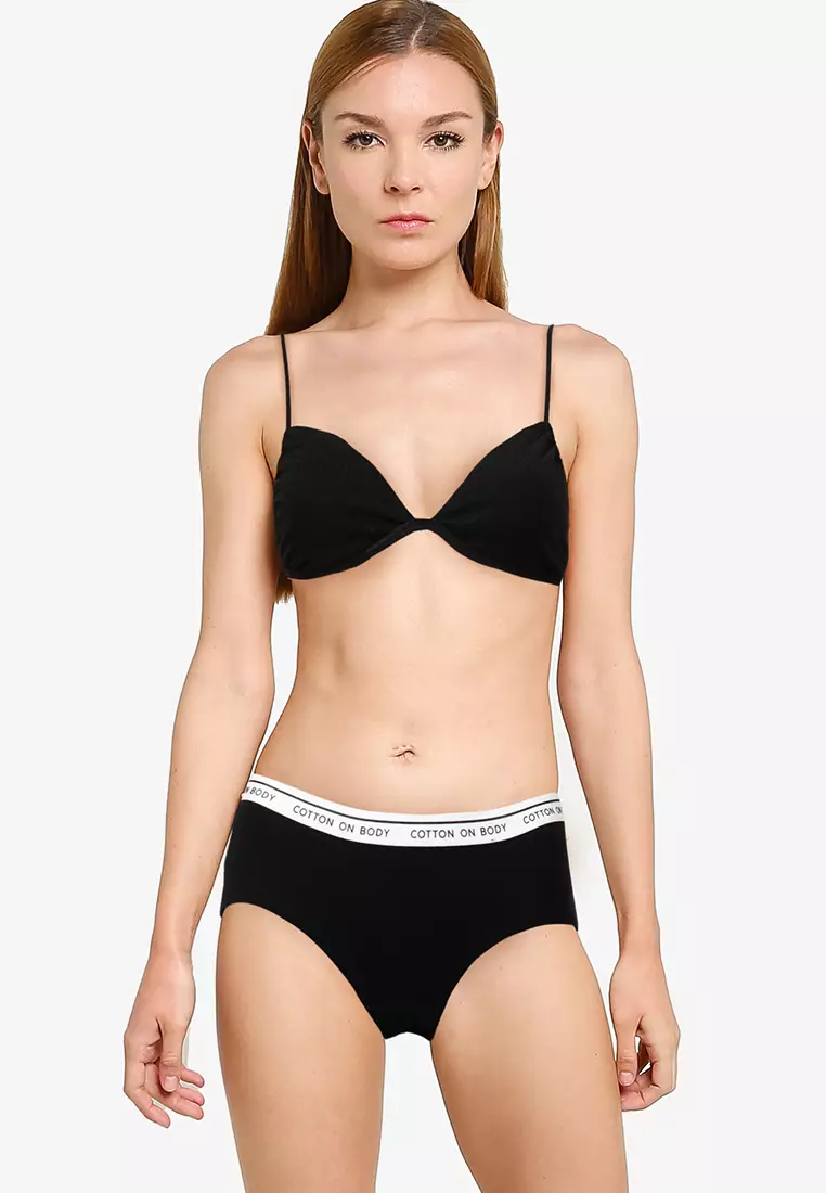 Tiny Cotton Triangle Bralette