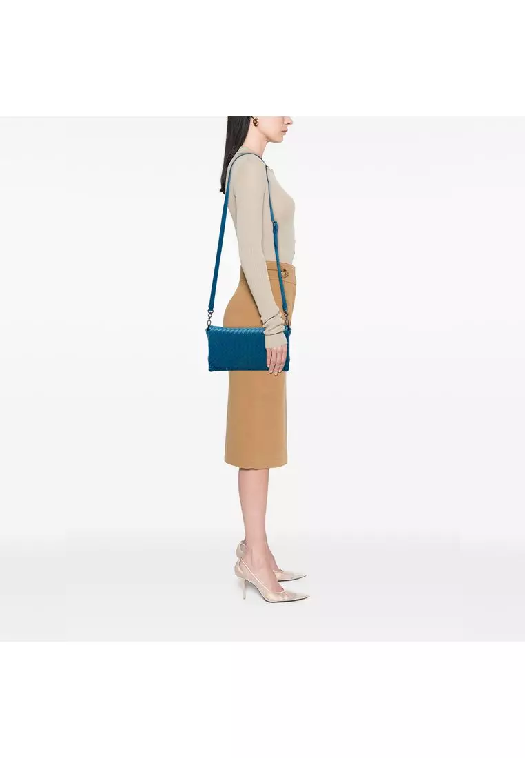 Pre-Loved Bottega Veneta Nappa Intrecciato Flap Crossbody