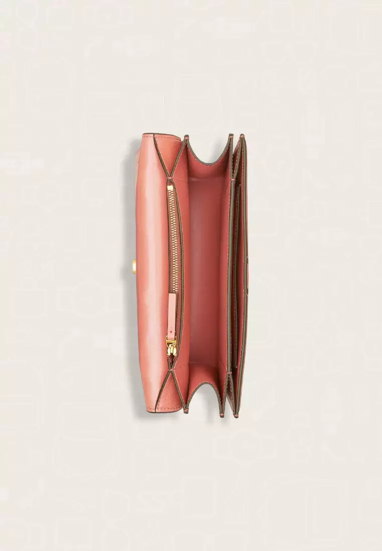 Tory Burch Eleanor Diamond Quilted Convertible Shoulder Bag Toasted Pecan 