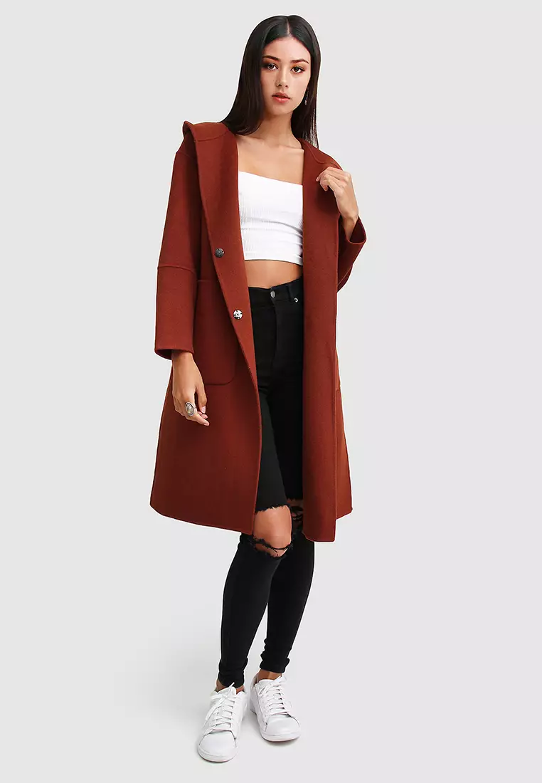 Belle u0026 Bloom Walk This Way Wool Blend Oversized Coat - Caramel 2023 | Buy  Belle u0026 Bloom Online | ZALORA Hong Kong