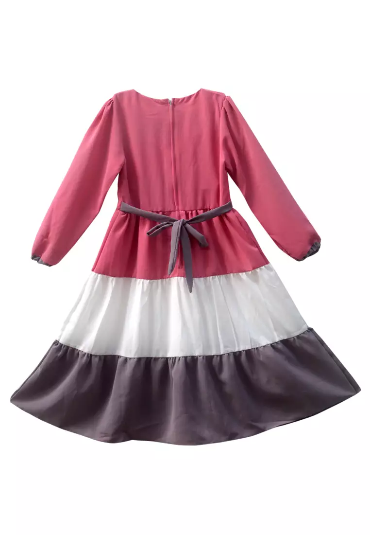 Two Mix Baju Muslim Anak Perempuan - Gamis Anak Perempuan - Baju Anak Muslim - Pakaian Muslim 2995