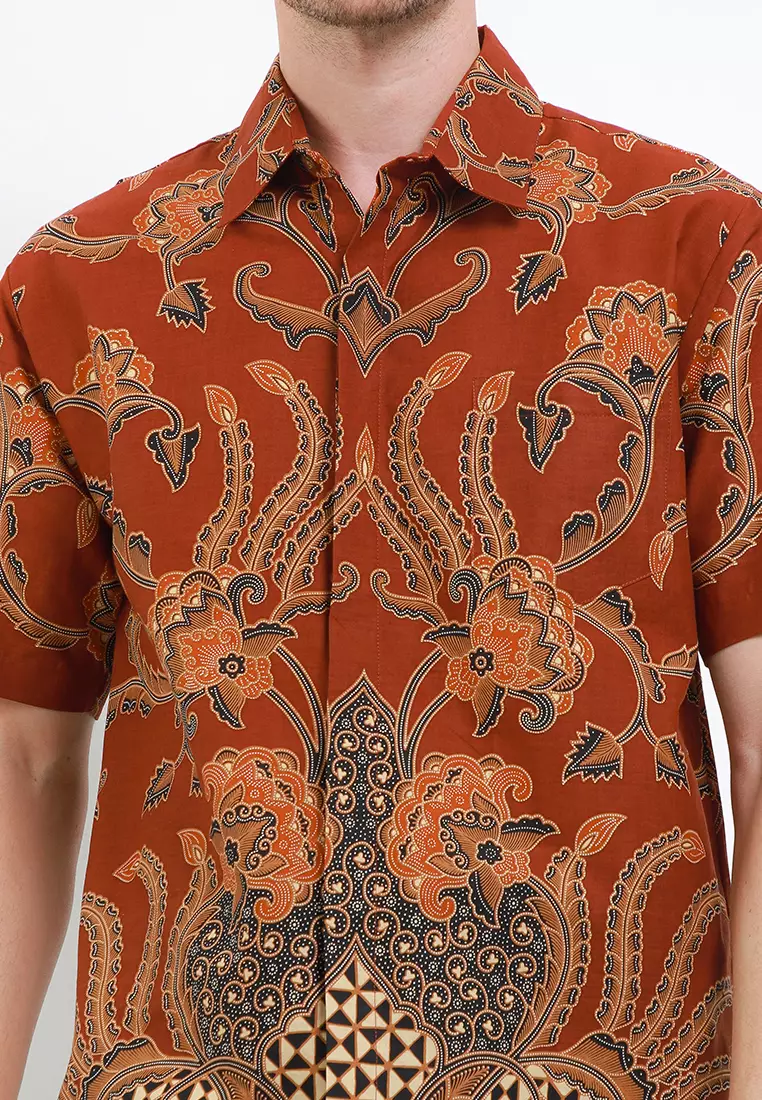 Jual Danar Hadi Kemeja Pendek Katun Batik Print Kusuma Amerta Original ...