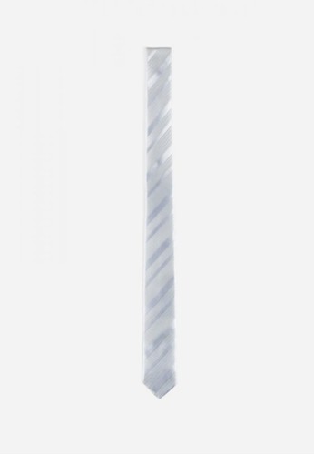 斜條紋領帶-05164esprit hk outlet-白, 飾品配件, 領帶