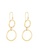 HABIB gold HABIB Oro Italia Leola White and Yellow Gold Earring, 916 Gold BC3CEAC15FFA1DGS_2