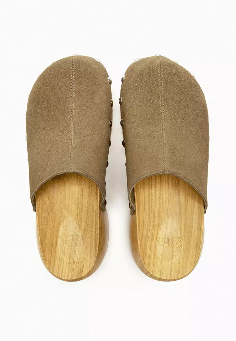 Zara suede mules 2025