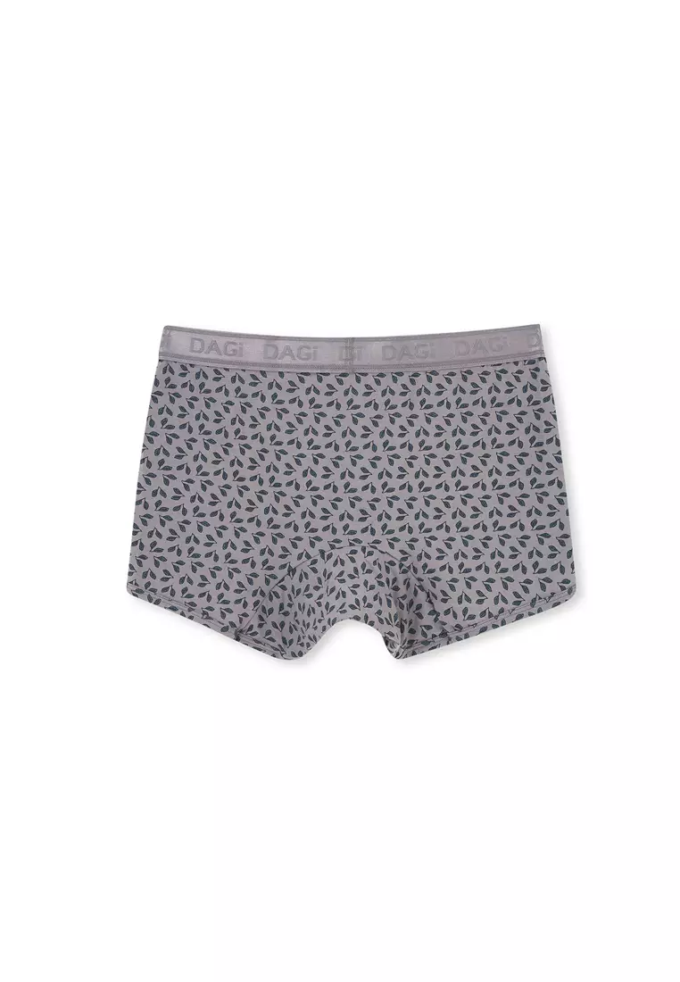 DAGİ 3-Pack Grey-Black Basic Boxer, Leaf Print, Underwear for Men 2025 ...
