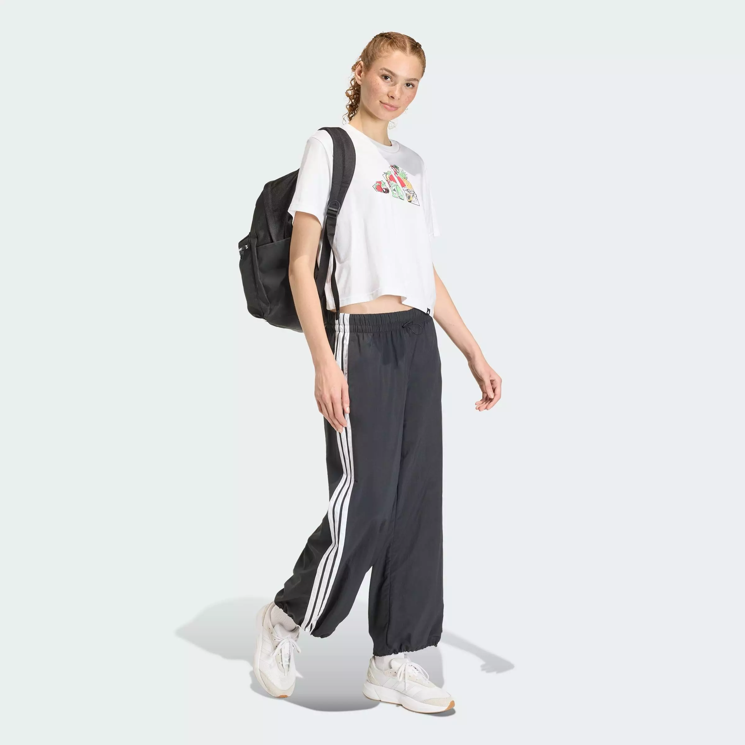 Lifestyle FOOD CROPPED LOOSE GRAPHIC T-SHIRT Women White KA5073