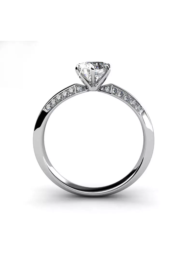 Royal Ring WG - Cincin Crystal Swarovski by Her Jewellery