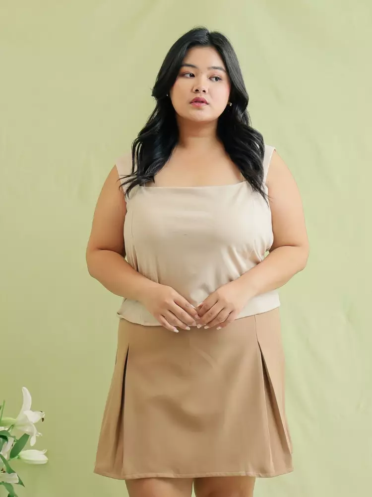 Xtramiles Ladies dress sienna tank top beige