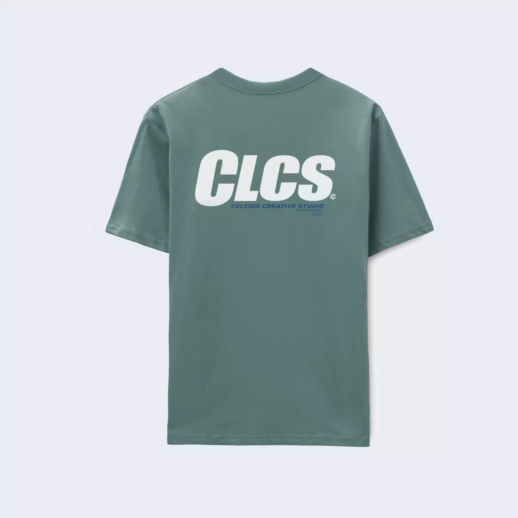 CELCIUS Logotype Kaos Lengan Pendek Reguler Fit LIN001491C Teal Blue