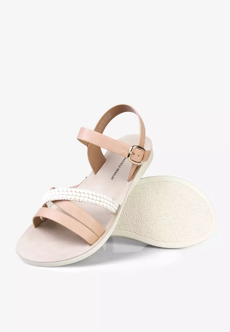 Sepatu Sandal Tali Wanita Anti Slip L.Lphosa Pink