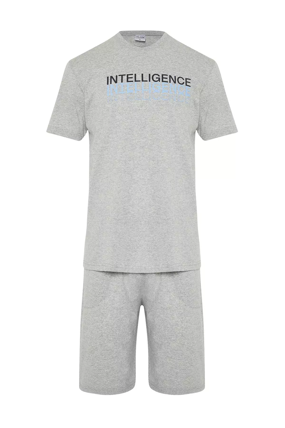 Regular Fit Crew Neck Pyjamas Set