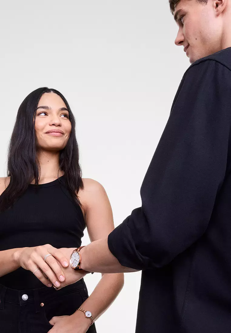 Classic 40mm Multi-Eye St Mawes Off-White Silver Sunray Rose Gold Men Watch stainless steel Leather strap watch DW Official Authentic Original