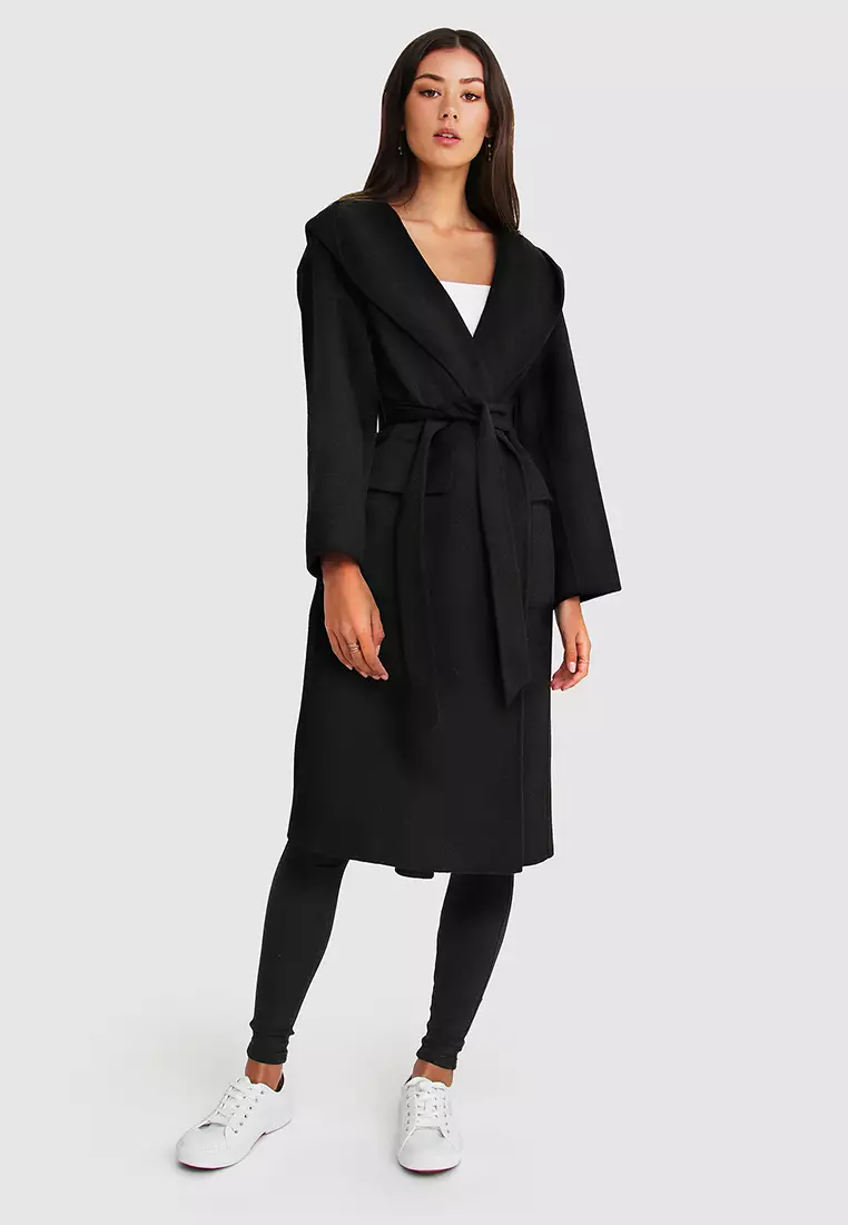 Buy Belle Bloom Runaway Wool Blend Robe Coat 2025 Online ZALORA