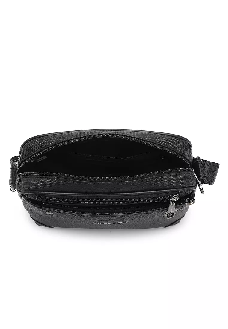 Men's Sling Bag / Crossbody Bag - Black