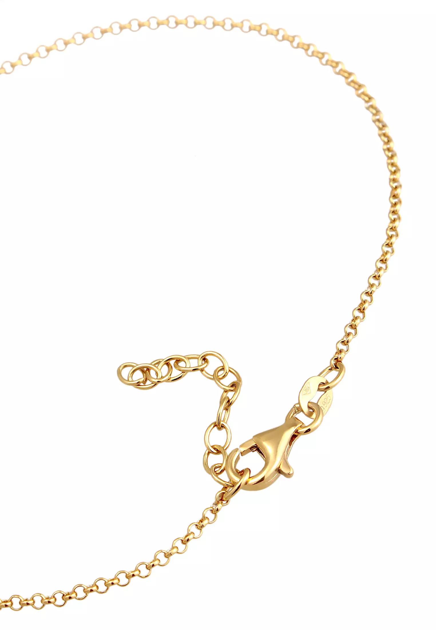 脚链三叶草吊坠幸运符氧化锆镀金