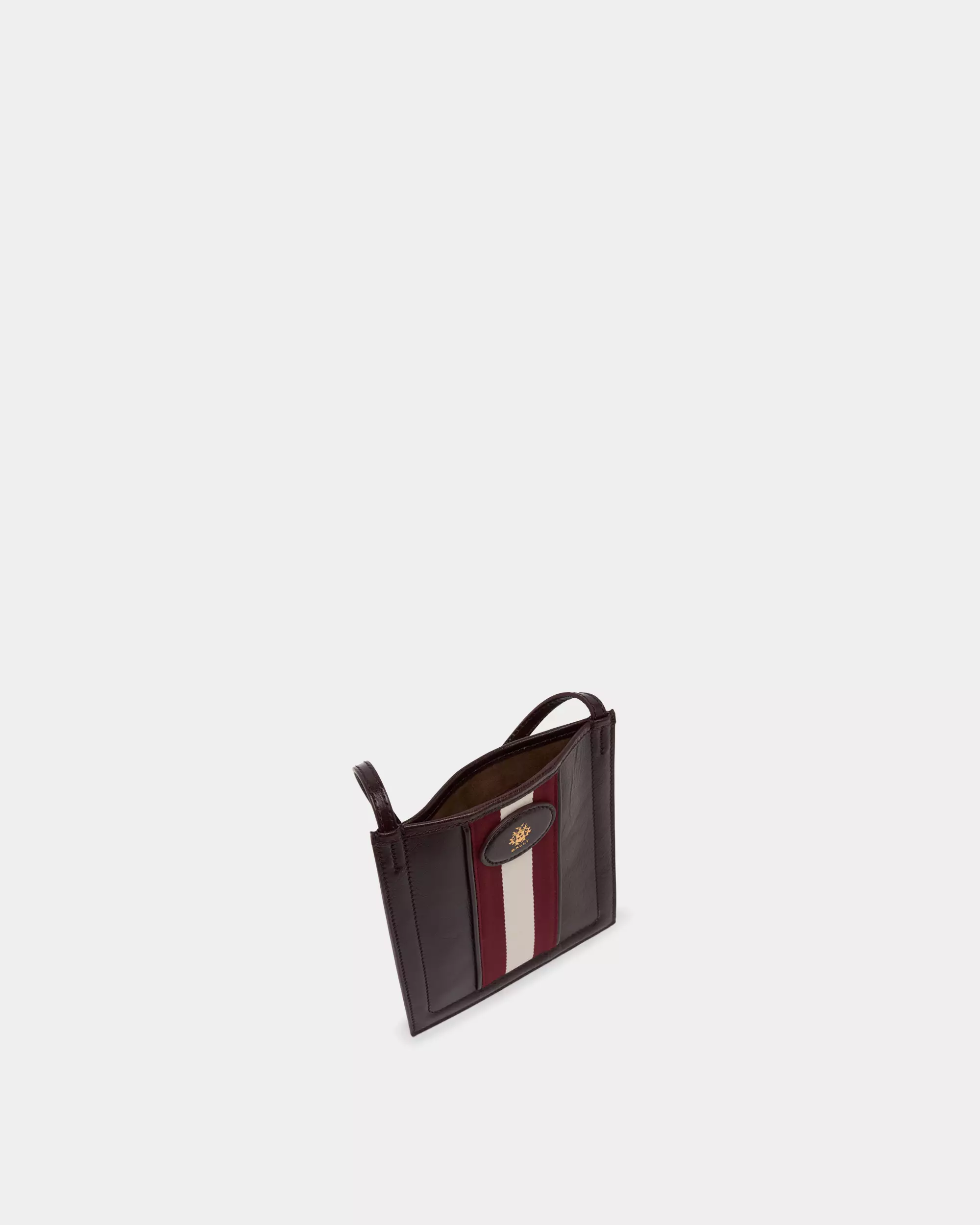 Bally Beckett Mini Crossbody Bag in Leather - Deep Burgundy