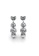 Her Jewellery silver Elise Earrings (White Gold) - Made with premium grade crystals from Austria HE210AC46HHLSG_3
