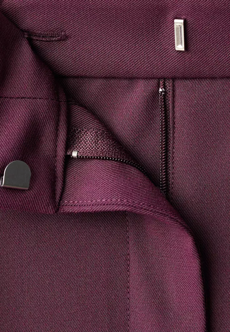 Wide-Leg High-Rise Pleated Trousers