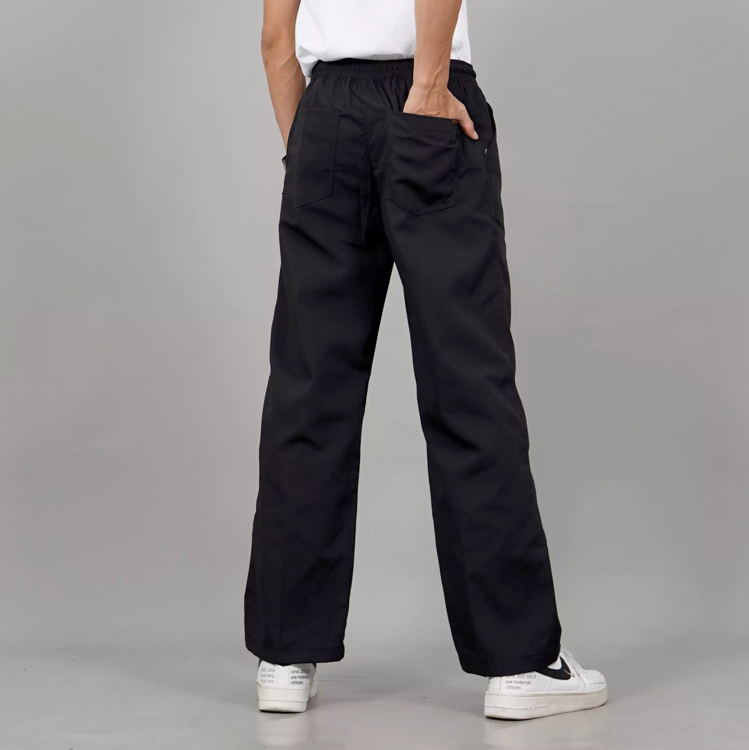 SAM Celana Pria Panjang Celana Loose Pants Pria Baggy Pants - HITAM