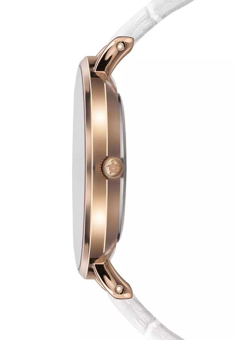Womens white outlet leather watch