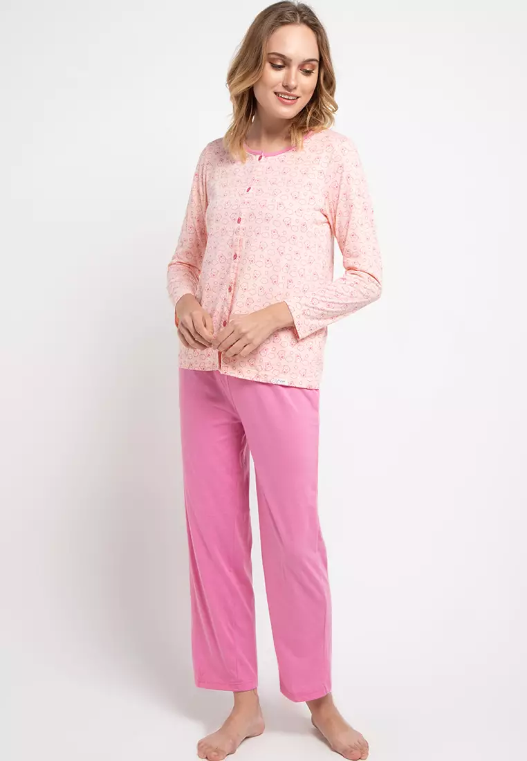 Pyjama Long Sleeve Long Pants Sleepwear