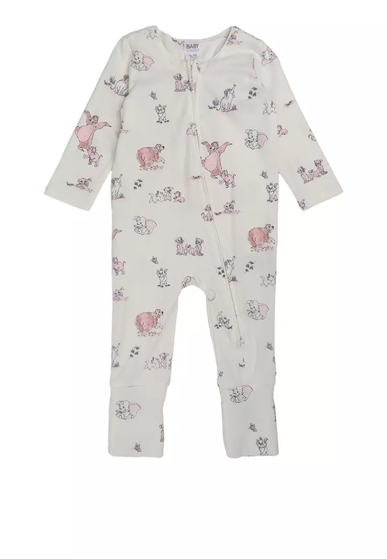 Licensed The Long Sleeve Zip Romper