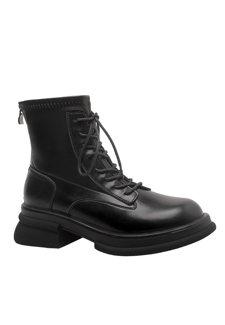 Platform Lace Up Leather Boots TLD9025-1