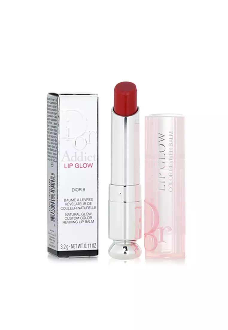 dior addict lip glow 8 brick red