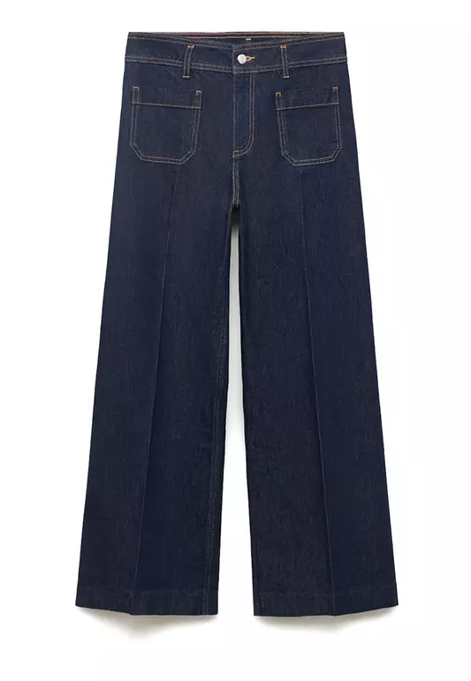 Wide Leg Jeans With Pockets