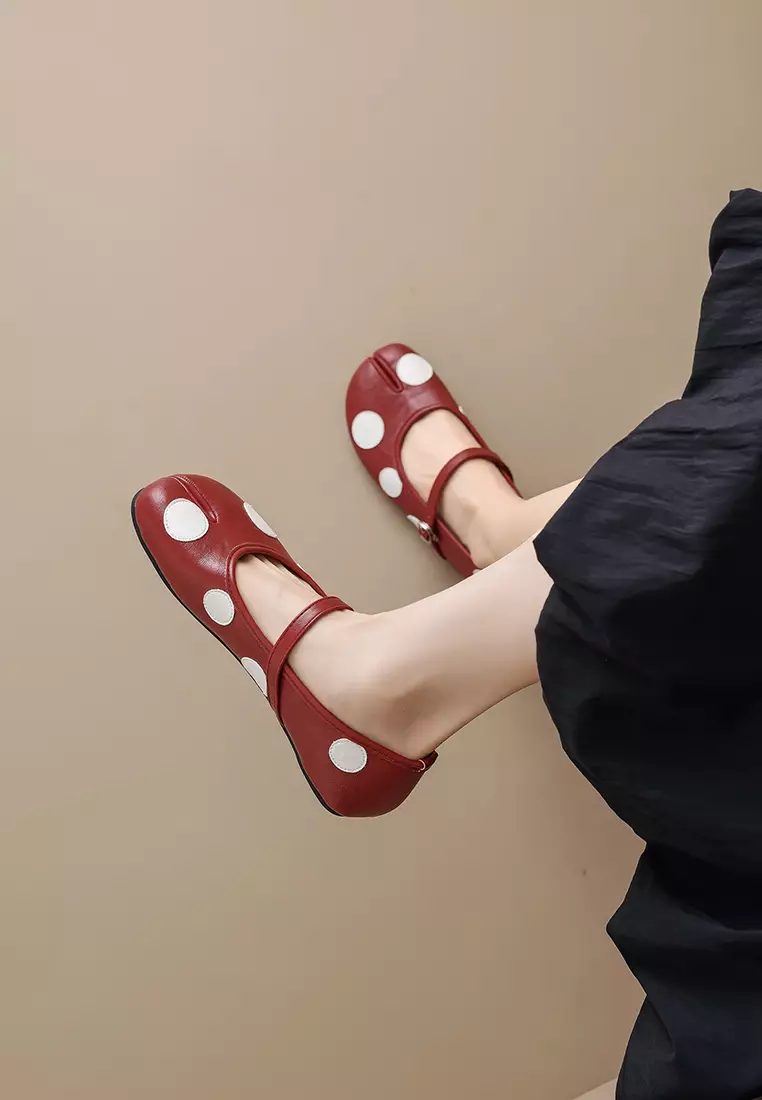 Tabi Polka Dot Mary Jane Shoes WW8293-2
