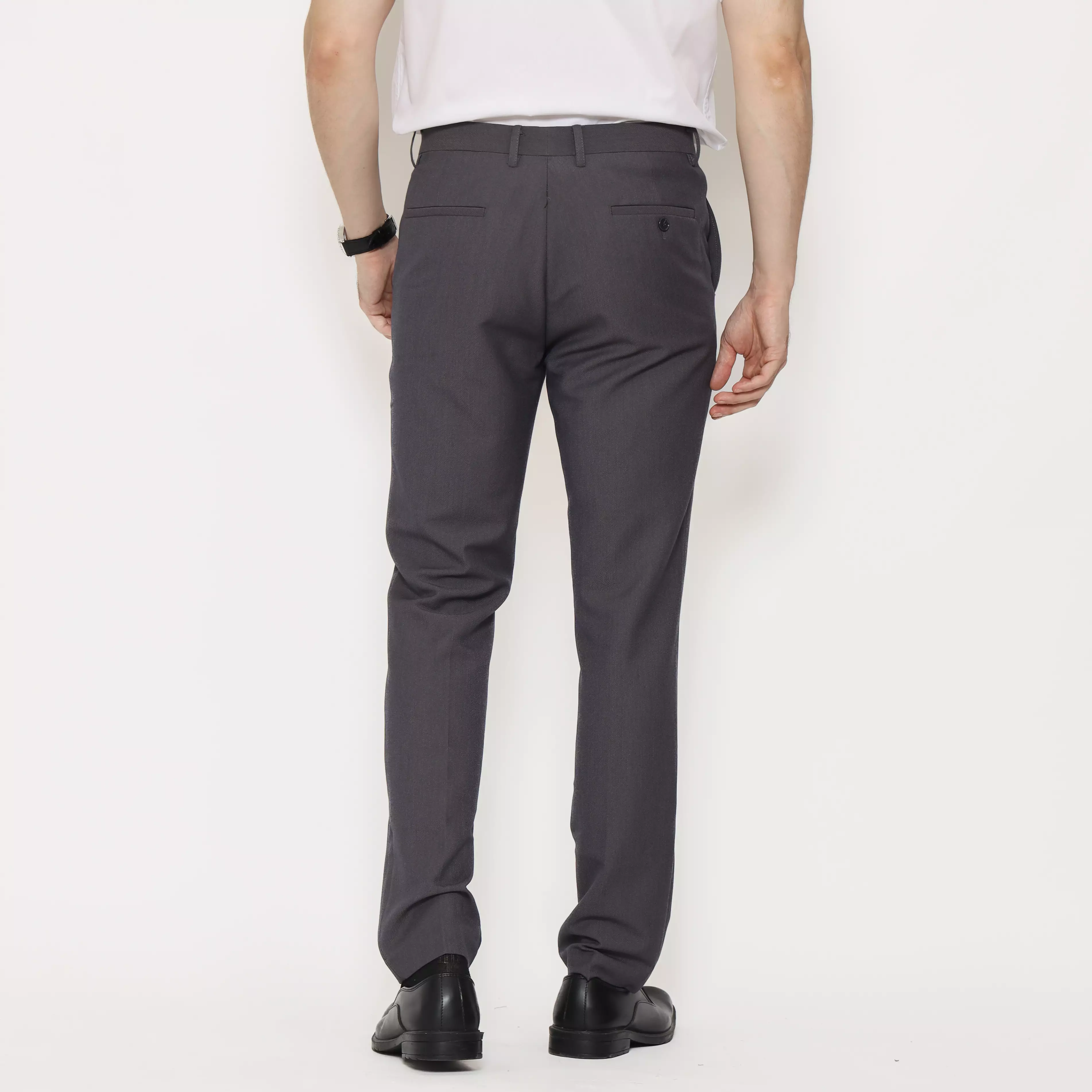 Lawell Celana Panjang Pria Slim Fit Dark Grey – Celana Kerja Formal Paul
