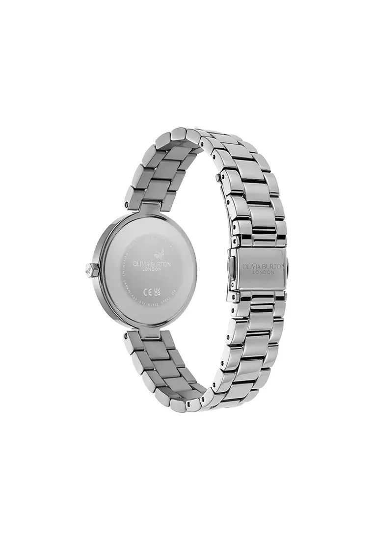 Olivia Burton Classic T-Bar Mellow Rose Dial 3 Link Bracelet 32mm - 24000259