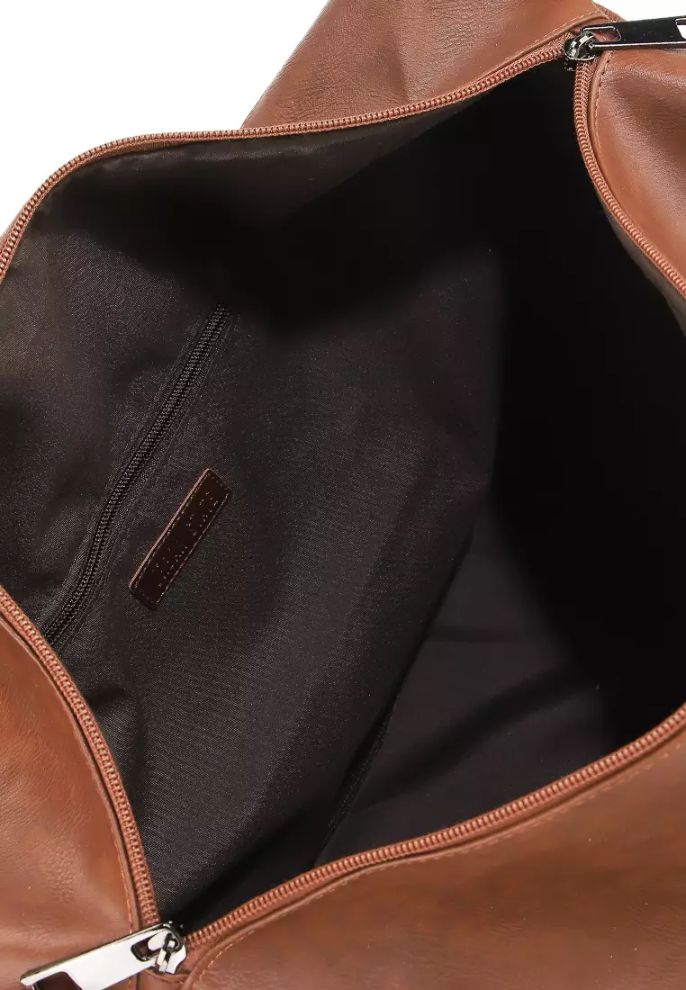 Distressed Leather Concept Duffel Bag