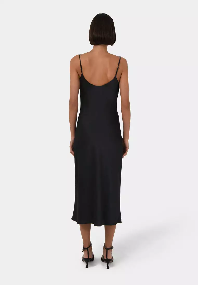 Joy Satin Cowl Neck Dress